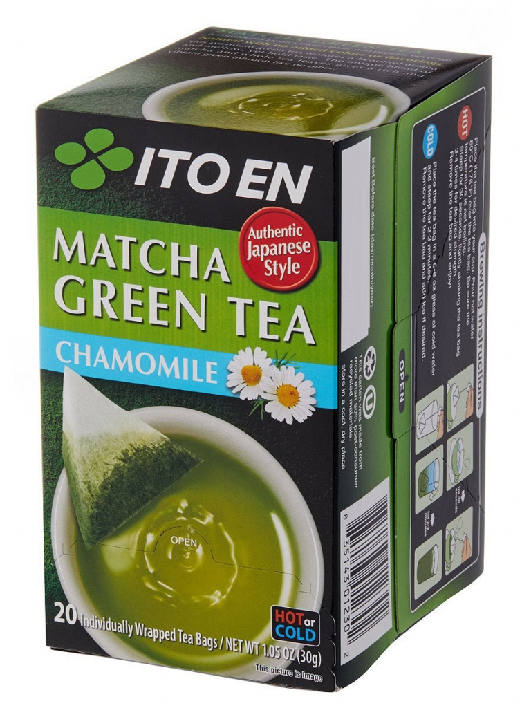 картинка Зеленый чай с маття и ромашкой ITOEN, 20 пирамидок от магазина Данран